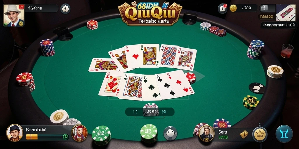Tampilan gameplay QiuQiu yang seru dan menarik di 68IDN.