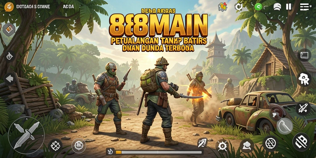 Tampilan gameplay 88MAIN yang mendebarkan dalam dunia terbuka.