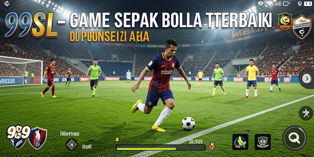 Tampilan gameplay sepak bola yang seru dan realistis di 99SL.