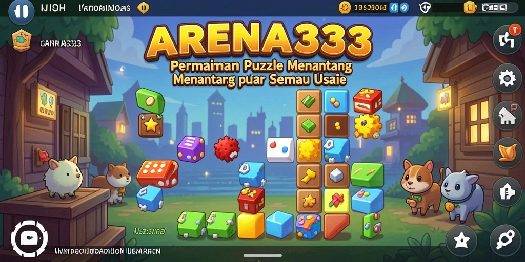 Tampilan gameplay menarik dari ARENA333 yang penuh teka-teki.