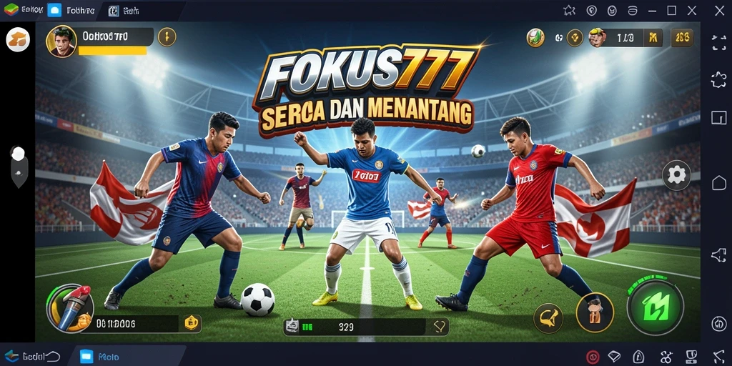 Screenshot utama FOKUS777 menampilkan pertandingan olahraga yang seru.