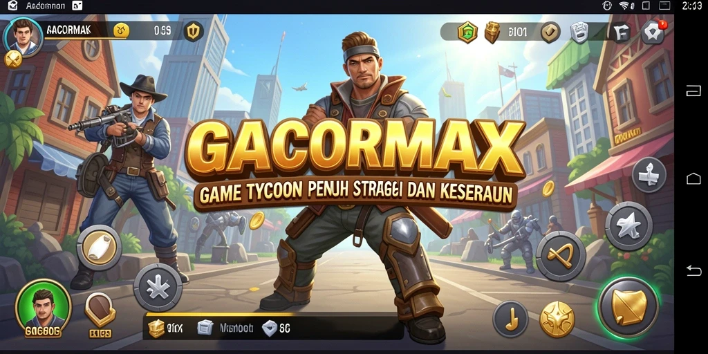 Screenshot GACORMAX menampilkan gameplay Tycoon yang menarik dan interaktif.