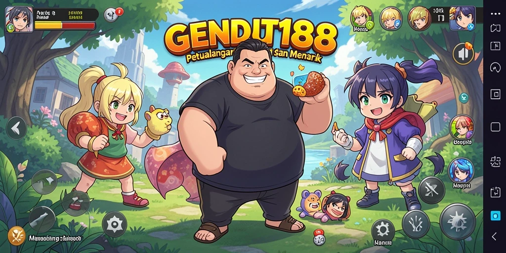 Screenshot utama GENDUT188 menampilkan aksi seru dalam gameplay Anime.