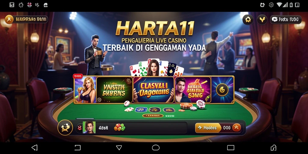 Tampilan gameplay HARTA11 yang menarik dari permainan Live Casino.
