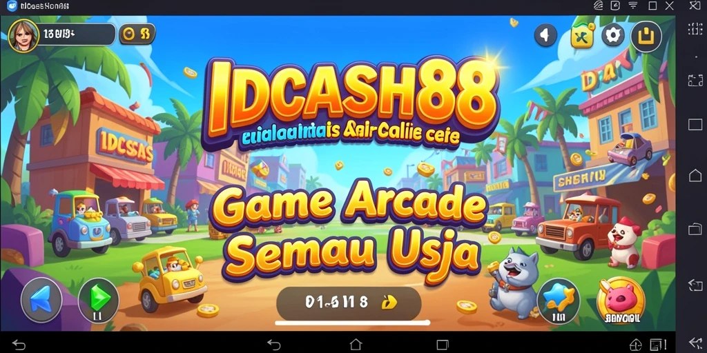 Screenshot IDCASH88 menunjukkan aksi seru dalam permainan Arcade.