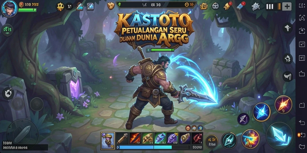 Screenshot KASTOTO menampilkan aksi pertarungan menegangkan dalam dunia ARPG.