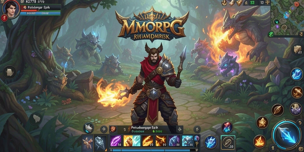 Screenshot menampilkan aksi seru dalam gameplay MMORPG KG778.