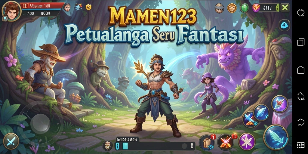 Tampilan gameplay menarik MAMEN123 dalam petualangan fantastis.