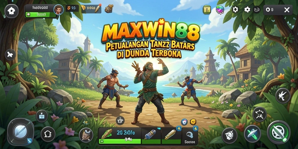 Tangkapan layar dari gameplay <strong>MAXWIN88</strong> yang menampilkan petualangan seru di dunia terbuka.