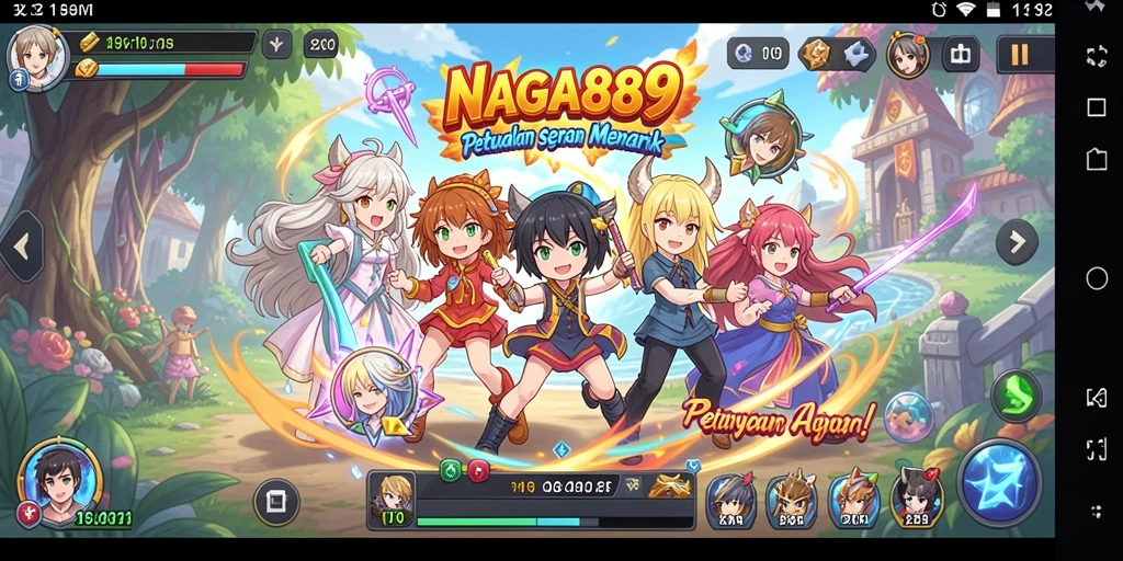 Tampilan gameplay yang seru dan penuh aksi dari NAGA889.