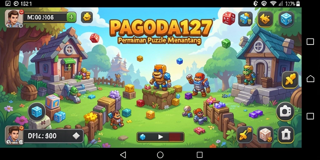 Tampilan gameplay Puzzle yang menarik dan menantang di PAGODA127.