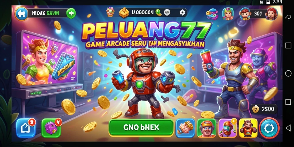 Tampilan gameplay PELUANG77 yang menegangkan dan seru.
