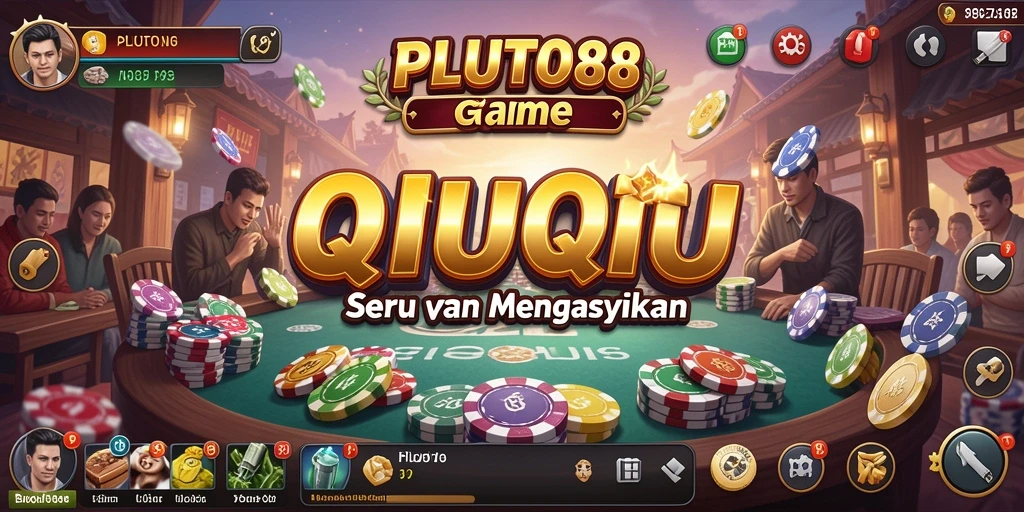 Tampilan gameplay QiuQiu yang menarik di PLUTO88.