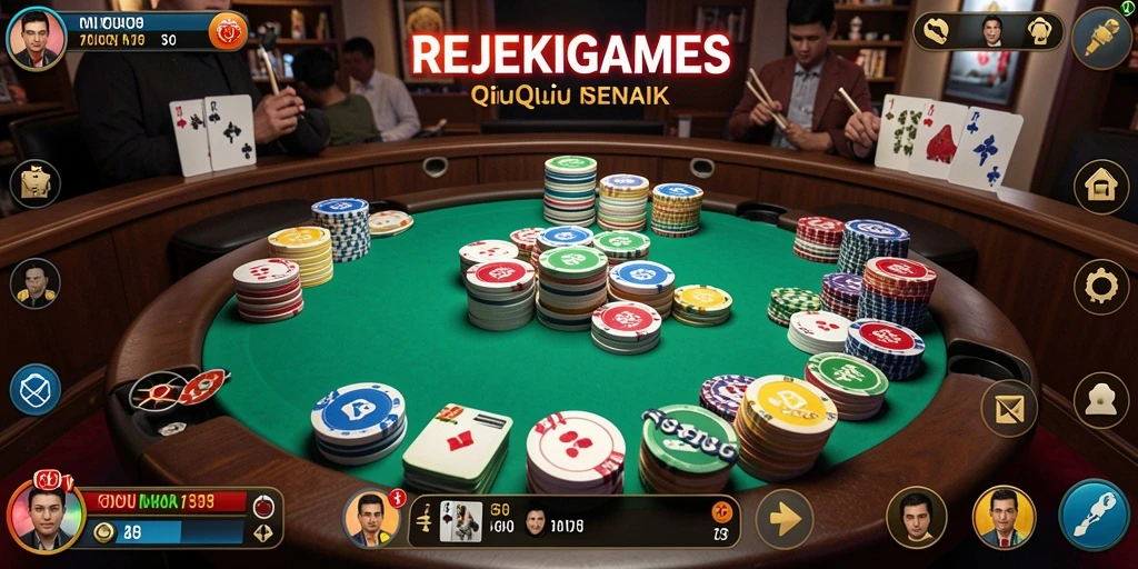 Tampilan gameplay REJEKIGAMES yang seru dan kompetitif.