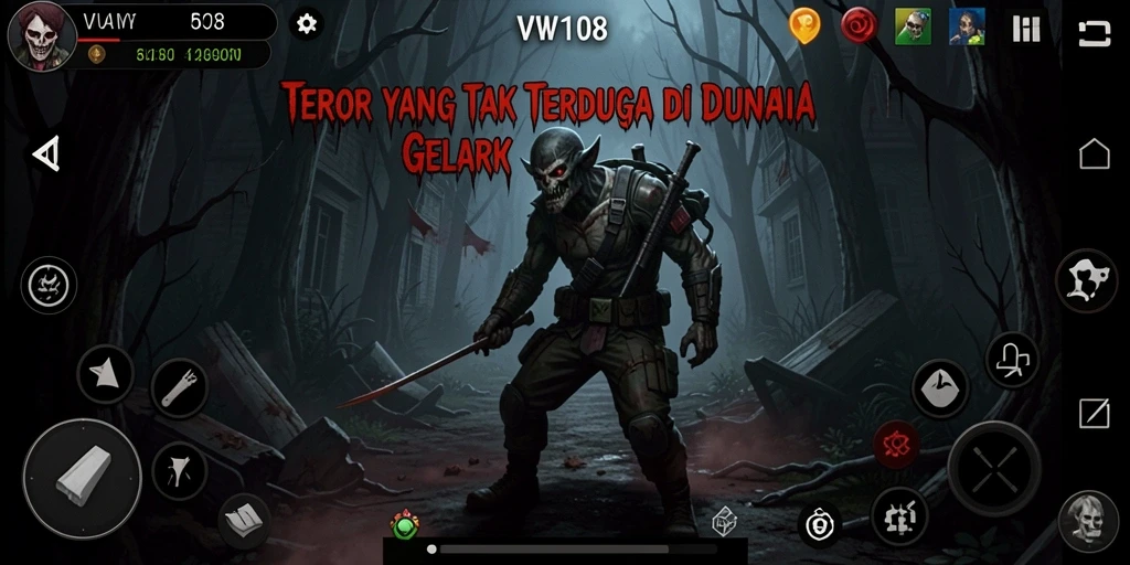 Gameplay menegangkan di VW108 dengan suasana horror yang mencekam.