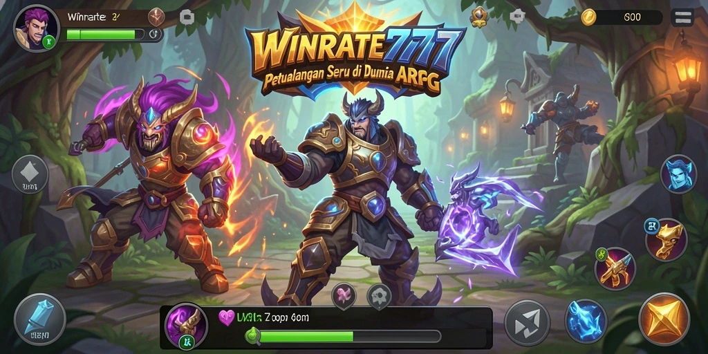 Screenshot gameplay WINRATE777 menampilkan aksi seru dalam pertempuran ARPG.
