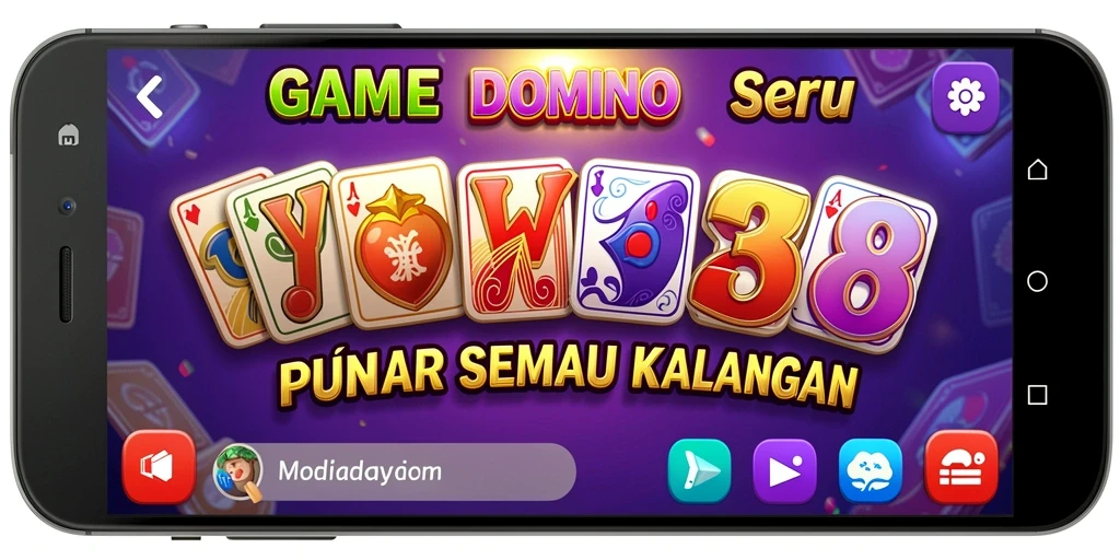 Screenshot gameplay dari WOW388 menampilkan momen seru bermain Domino.