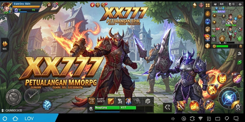 Tangkapan layar mendebarkan dengan aksi pertempuran di XXX777.